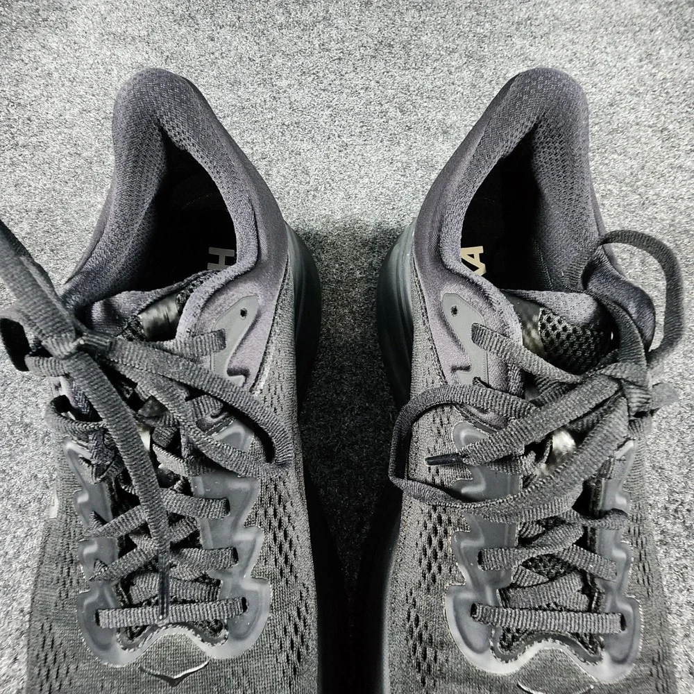 Hoka Bondi 9 Running Shoes Womens 11 Wide Black Cushioned Road Sneakers EUC
